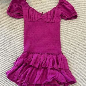 Mustered Magenta Dress